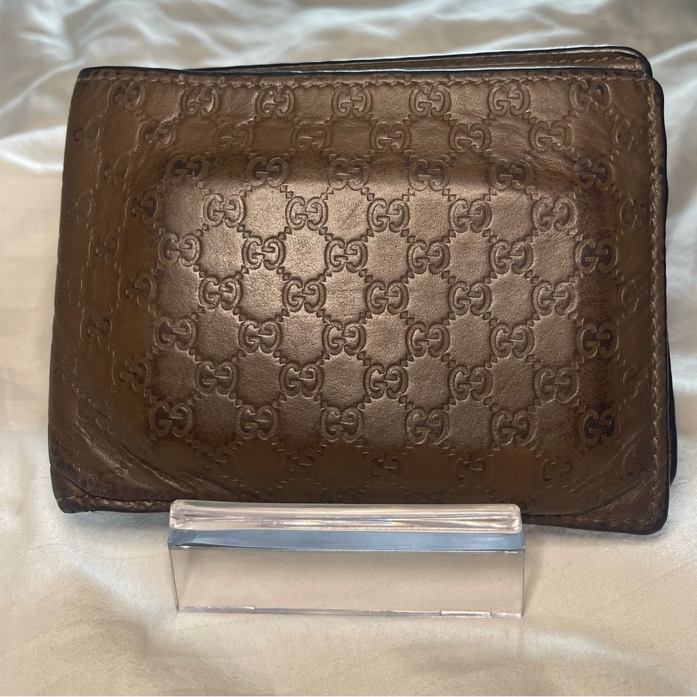 Gucci Men’s Brown 3 fold wallet